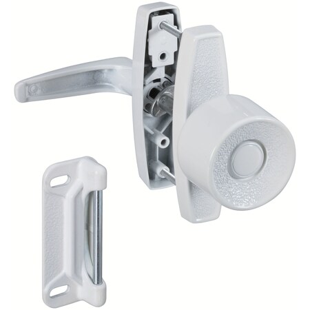National Hardware National Hardware White Zinc Universal Knob Latch 1 pk N212-993